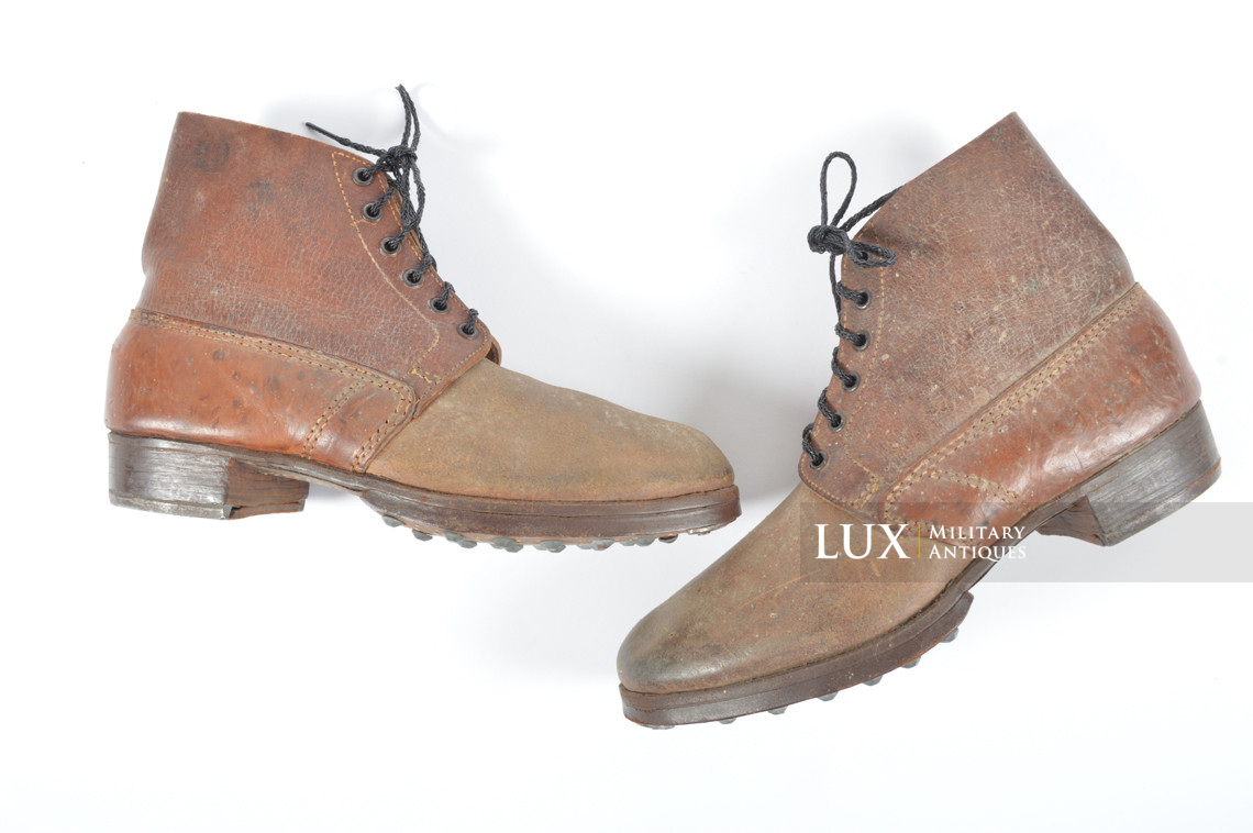 Late-war German low ankle combat boots, « RBNr / Solidus » - photo 4
